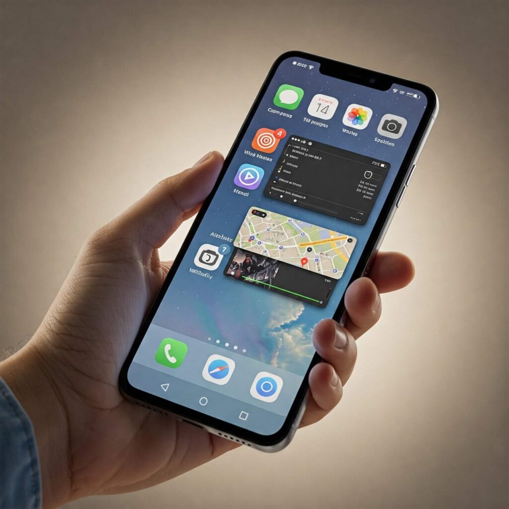 Phone Alpha Pro multitasking apps