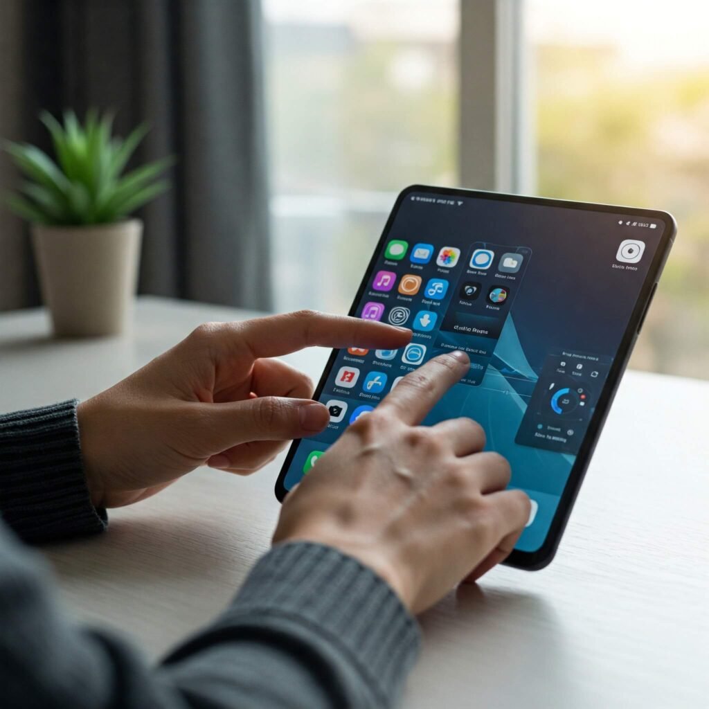 Multitasking on Foldable Phone
