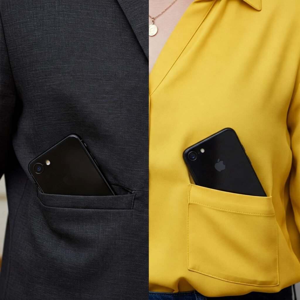 Comparison of three compact, pocket-sized smartphones.