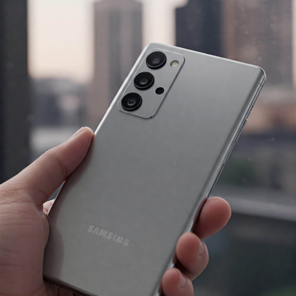 Samsung Galaxy S24 Ultra smartphone with a sleek design and advanced camera system.