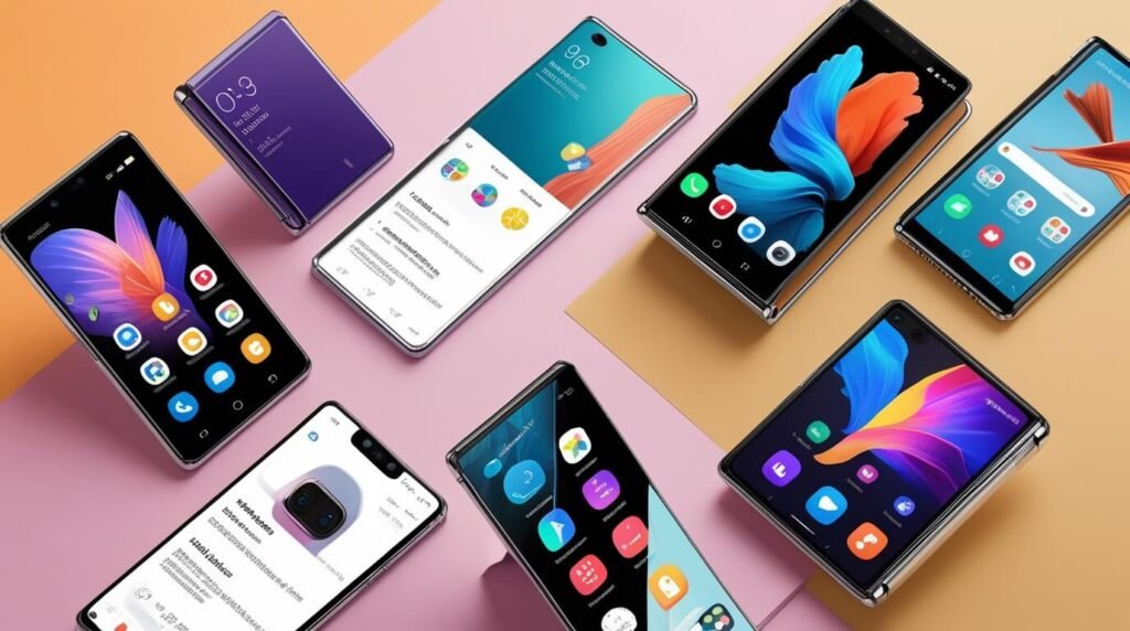 Samsung Foldable Phone Collage
