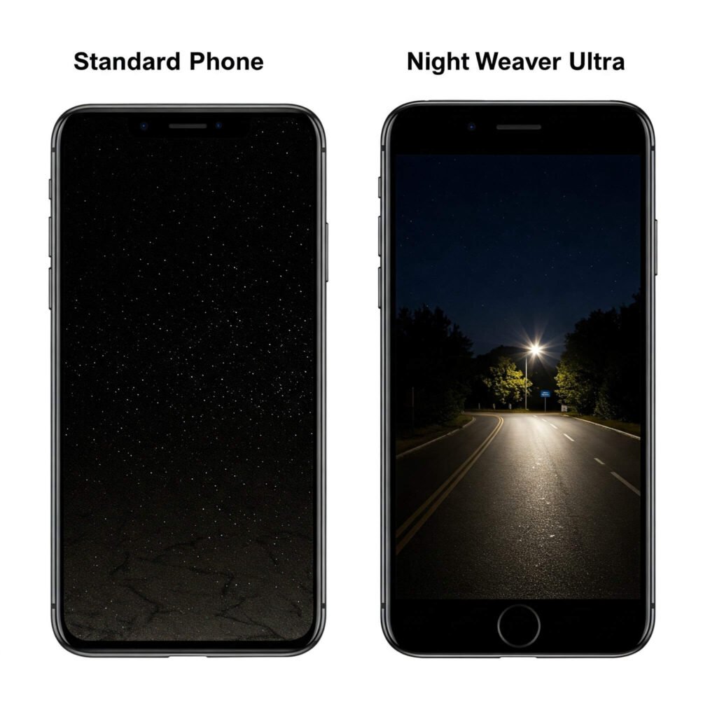 Standard Phone vs. Night Weaver Ultra Night Photo
