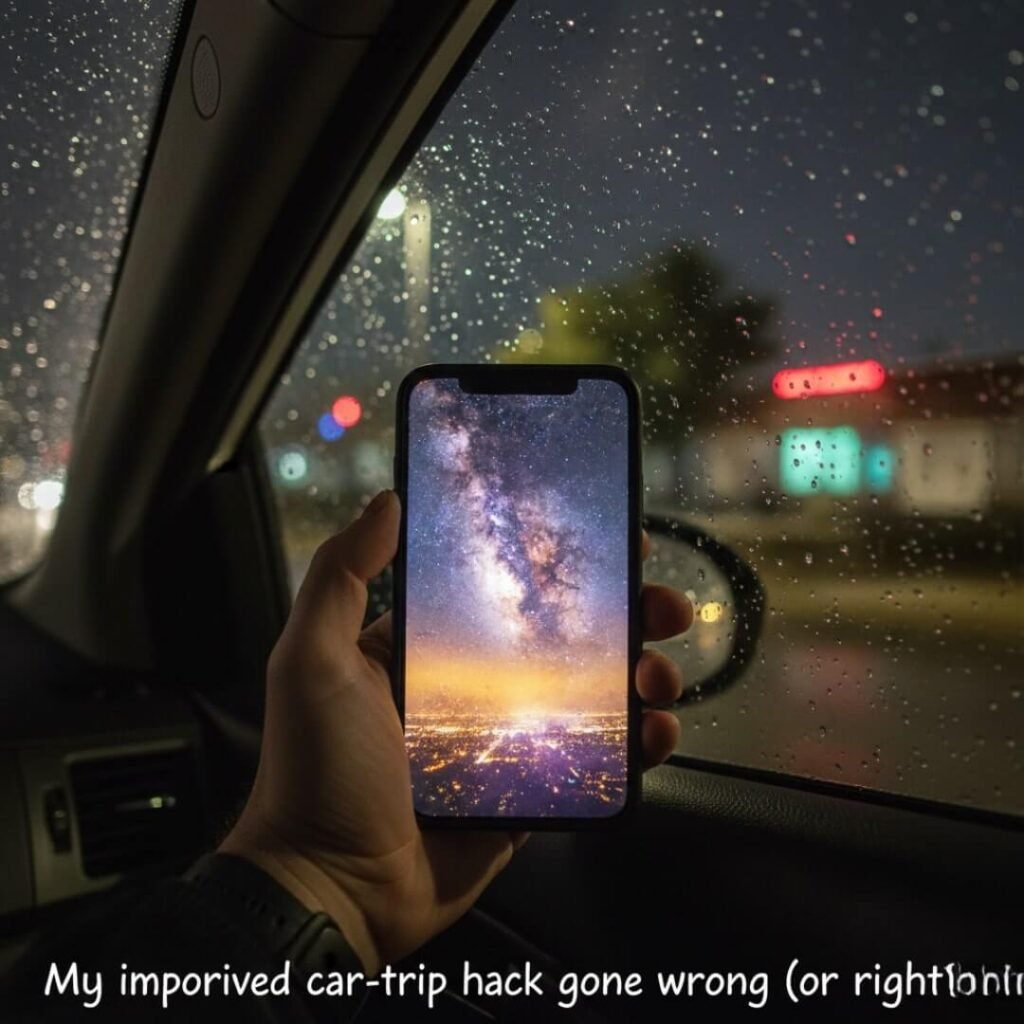 "My improvised car-trip hack gone wrong (or right?