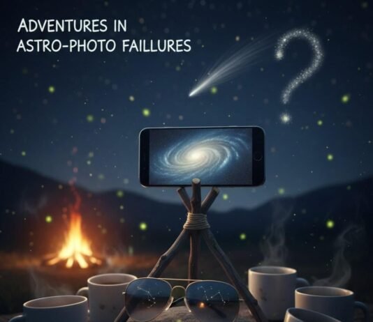 Best Phones for Astrophotography 2025: Stargaze in Style Smartphone on tripod captures Milky Way, coffee, comet.