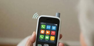 Simple Phones for Seniors: Ease & Safety Prioritized Senior using simple phone with large buttons.